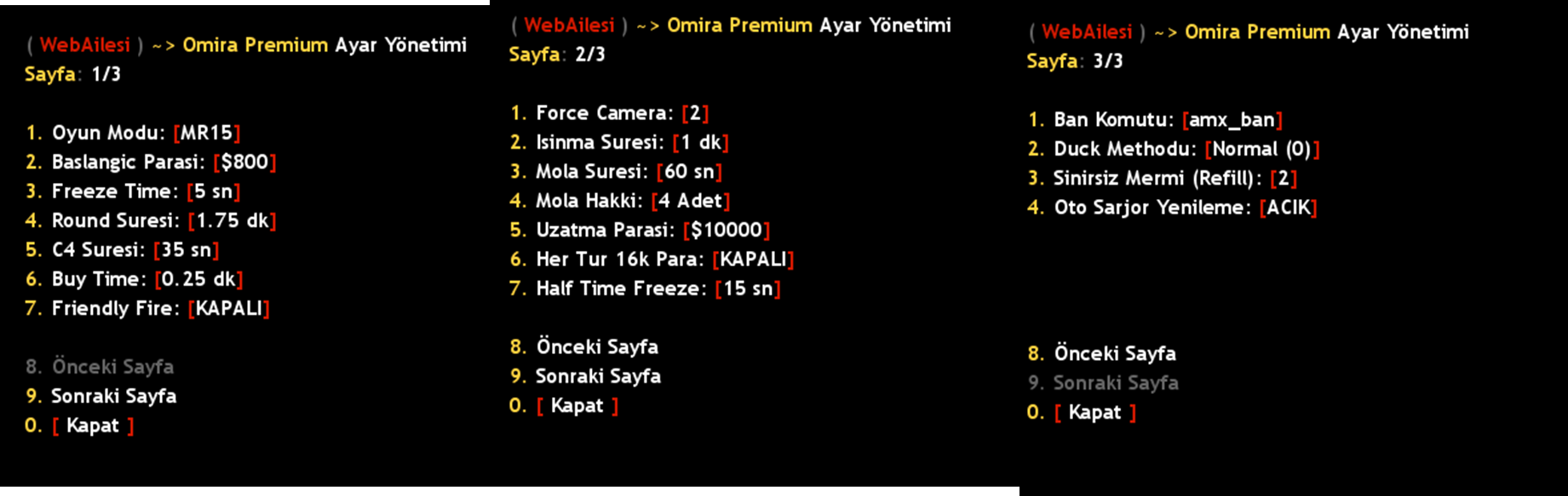 Omira Premium Match Bot | ReAPI Tabanlı CS 1.6 Maç Yönetim Sistemi